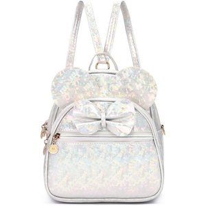KL928 Girls Bowknot Polka Dot Cute Mini Backpack Small Daypacks Convertible